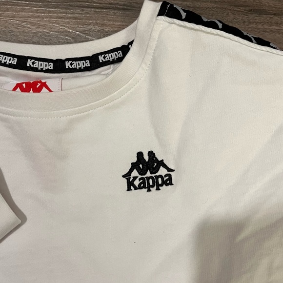 KAPPA White and Black Cropped Crewneck Sweater - Picture 3 of 3